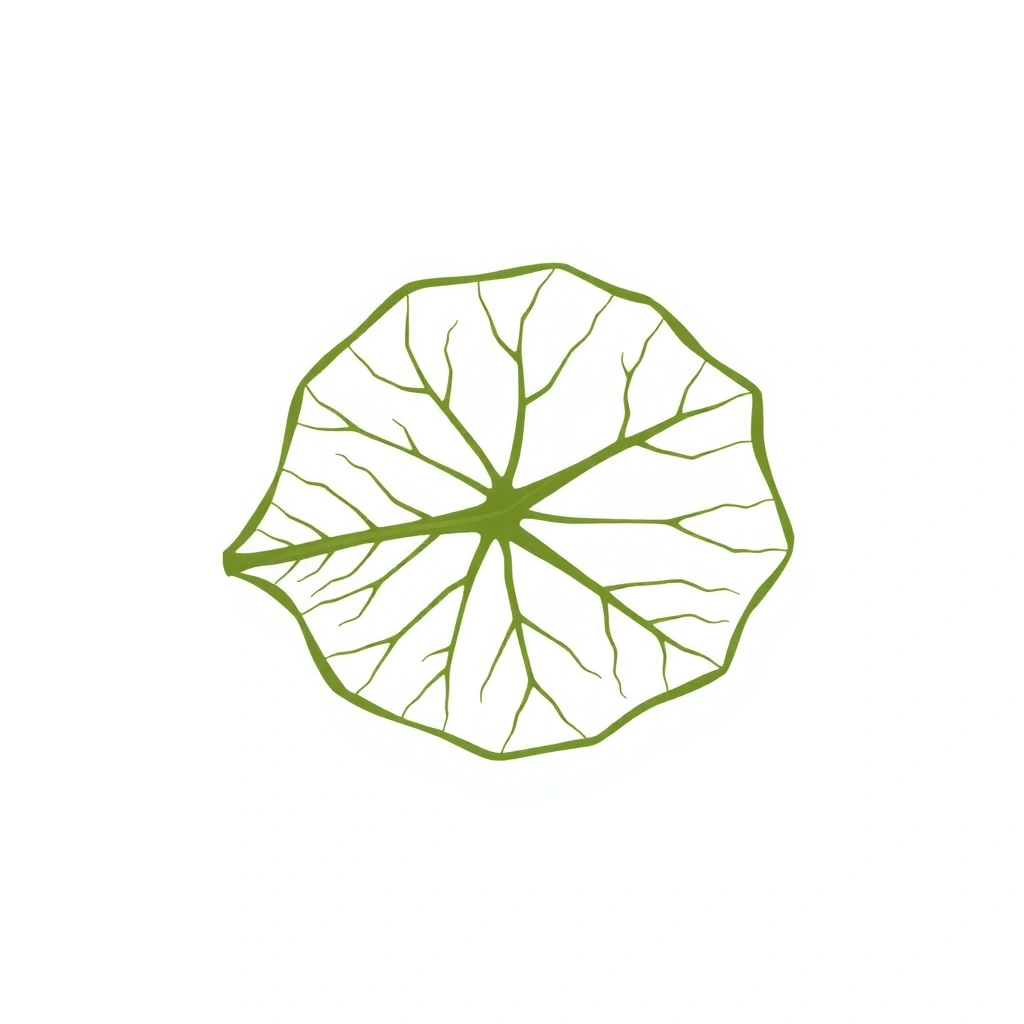 Abstrakcyjna ilustracja liścia